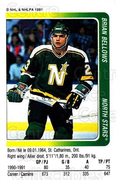 1991-92 Panini Stickers #108 Brian Bellows - Image 1 of 1