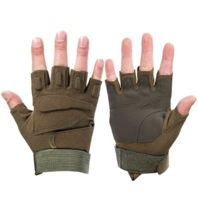 Guantes de medio dedo completo y caza tácticos militares del ejército de Estados Unidos para hombres Foto 1 de 4