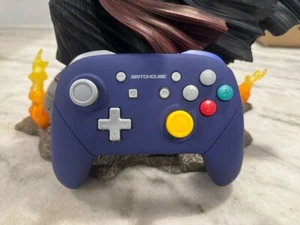 Controlador NS Pro Púrpura Inspirado Retro "SwitchCube" Personalizado - Imagen 1 de 6