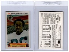1980 Stop 'n Go NFL 3-D Football Stars PRESTON PEARSON #12 Dallas Cowboys