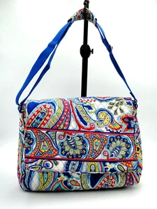 Vera Bradley Retired Marina Paisley Adjustable Strap Shoulder Bag - Picture 1 of 7
