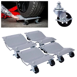 4× Heavy Duty Tire Wheel Car Dolly Stakes 6000lbs Capacity for truck & tractor - Picture 1 of 10
