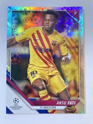 2021/22 Topps UEFA Champions League Soccer Starball Foil Ansu Fati   - Image 1 of 3