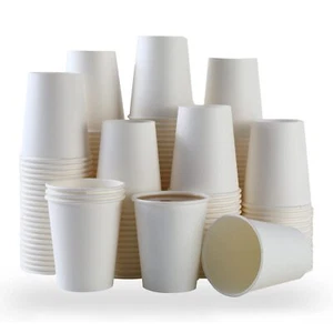 Paper Cups 8 Oz 100 Park Coffee Cups 8 Oz Paper Coffee Cups 8 Oz Paper Cups Bulk - Picture 1 of 6