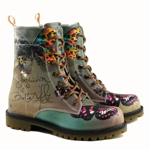 Colorful Printed Boots / Patterned Women's Sports Boots / Birthday Gift - Picture 1 of 15