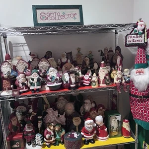 Lifetime Vintage Santa Collection Lot Of 75+ 1980-90s $3 Each Most New Folk Art - Picture 1 of 16