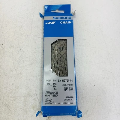 Shimano CN-HG701 11-Speed 126L Ultegra Deore XT Bike Chain Quick-Link 126-Links - Image 1 of 2