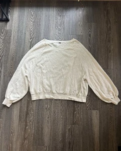 Free People Found My Friend Bouclé Ballonärmel Oversize Pullover Gr. S Boho - Bild 1 von 6