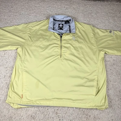 Sunice погоды PGA мужчин короткие SLV 1/4 молнии пуловер ветровка куртка XL желтый - Изображение 1 из 4