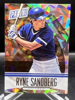 RYNE SANDBERG 2015 Panini - Национальное СЕРЕБРО ТРЕСНУВШИЙ ЛЕД /25 Chicago Cubs 🔥 - Изображение 1 из 2