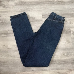 Vintage Wrangler Jeans Women's Bareback Dark Wash Denim Blue Cotton 36x36 - Picture 1 of 11
