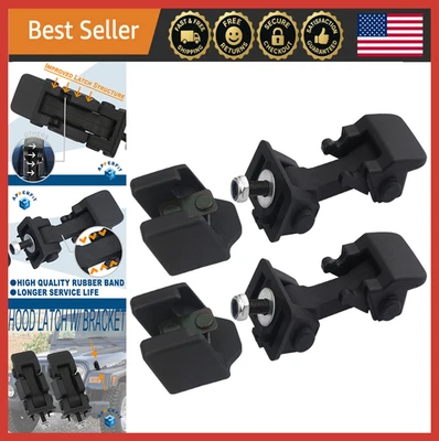 Hood Latch Catch Bracket for Jeep Wrangler TJ 1997-2006 Durable Replacement - Image 1 of 4