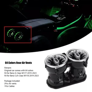 Luz ambiental LED de ventilación de aire delantera 64 colores NUEVA para Mercedes Benz Clase A W177 - Imagen 1 de 17