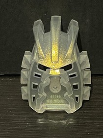 LEGO Bionicle Mask Avohkii with Gold Glitter 44814 Glitter Trans Clear 2002