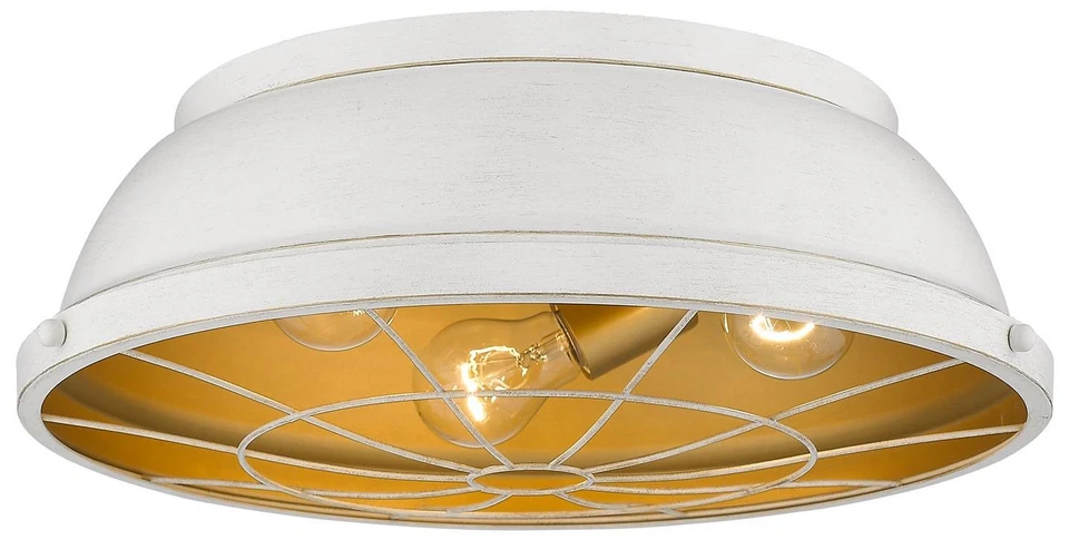 Lámpara de techo blanca francesa Bartlett 16 1/2" de ancho Foto 1 de 1