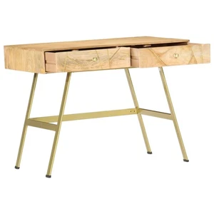Writing Desk with Drawers Computer Desk Table Office Solid Mango Wood vidaXL - Picture 1 of 7