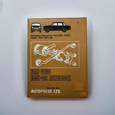 Fiat 1100 1100R 1200 1957-1969 taller reparación manual cableado diagramas motor Foto 1 de 4