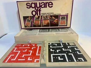 Square Off Brettspiel mit Schnellverbindungen von Parker Brothers 1972 komplett Vintage - Bild 1 von 1