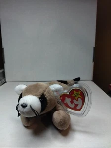 TY Beanie Babies Ringo The Raccoon 1995 Mint W/Tag - Picture 1 of 2