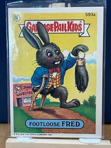 1988 Topps Garbage Pail Kids #593a Footloose Fred - Picture 1 of 2