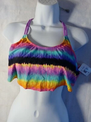 Traje de baño St Tropez para mujer top de baño multicolor Foto 1 de 4