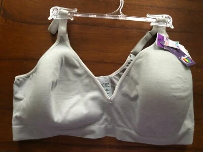 Nuevo Sujetador Inalámbrico Hanes Gris HU08 Ultimate Convertible Correas XL 2XL PRECIO DE VENTA SUGERIDO POR EL FABRICANTE 36 USD Foto 1 de 4