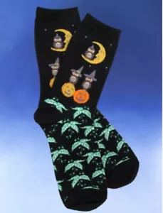 NWT Women's Owl Halloween Socks Novelty Socks - Picture 1 of 2