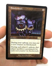 MTG - 1x Smokestack Urza’s Saga LP Light Played 1998 Single Magic Card