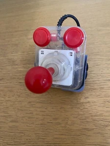 🕹️ Competition Pro Joystick 🕹️ RED CLEAR WITH WHITE inners 🕹️ FREE STAND 🕹️ - Afbeelding 1 van 5