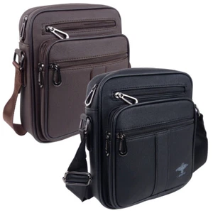 Lorenz Herren Umhängetasche kompakt Kunstleder - Bild 1 von 11