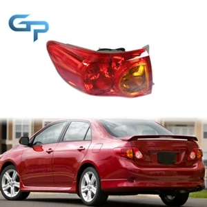 For 2009-2010 Toyota Corolla Red Halogen Driver Left Side Outer Tail Light Lamp - Picture 1 of 14