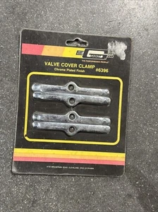 MR GASKET 6396 Engine Valve Cover Hold Down Tab Set Chrome Steel for Chevy SBC - Picture 1 of 2