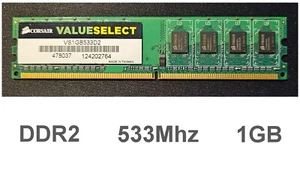 Memoria RAM DDR2 PC2-4200 533Mhz 1GB Corsair Value Select VS1GB533D2 - Bild 1 von 7