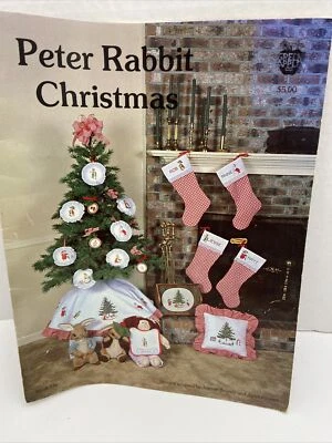 Peter Rabbit Christmas Cross Stitch Pattern Book by Green Apple Co.  - Image 1 of 4