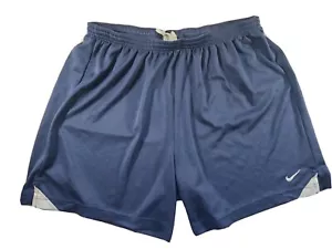 NIKE Blue Athletic Dri-Fit Running Shorts Drawstring Elastic Waist MENS LARGE - Picture 1 of 7