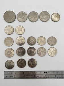 Japan 500 Yen 100 Yen Silver Mix Coin Olympics 20 Set Sport 1964 To 2020 - Picture 1 of 23