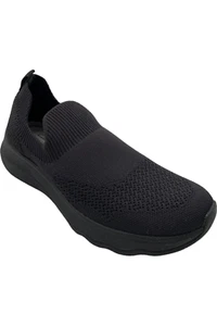 Clarks Cloudsteppers Slip-On Knit Sneaker Circuit Path Black/Black - Picture 1 of 3