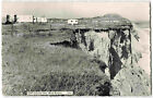 West Runton Norfolk Cliff Caravan Site - Vintage Real Photo Postcard S30