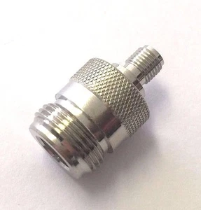 5 Pack N Female Jack to SMA Female Jack RF Coaxial Coax Adapter Connector  - Picture 1 of 3