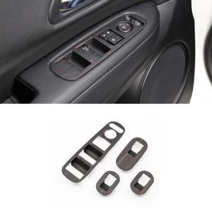Para Honda HR-V 2016-2022 grano de madera negra interruptor elevador borde de botones - Imagen 1 de 6