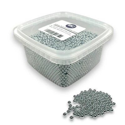 10,000 ct Silver Zinc Plated Metal BBS 4.5mm (.177 Cal) - BC Precision