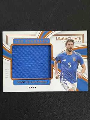 Manuel Locatelli 2023-24 Panini Immaculate Collection Patch Italy 27/99 #TS-ML - Image 1 of 2