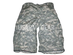 AUTHENTIC Military ACU  Army Cargo Fatigue Camouflage Camo 6 POCKETS SHORT PANTS - Picture 1 of 13