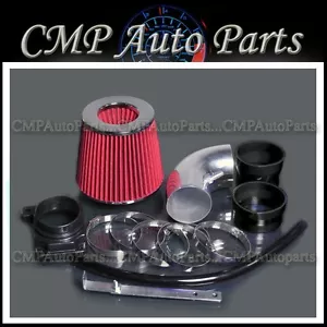 BLACK-RED 2002-2007 MITSUBISHI LANCER 2.0L DE ES LS Evolution RS AIR INTAKE - Foto 1 di 1