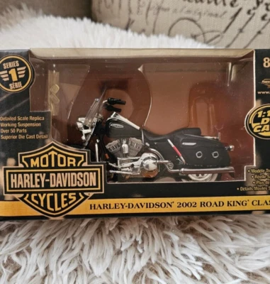Racing Champions Harley Davidson 2002 Roadking Classic coleccionable 1/18 Foto 1 de 4