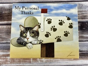 2008 Lang Toulouse Largent My Purrsonal Thanks Cat Mailbox Thank You Note Cards - Picture 1 of 4