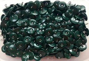 19mm 30L Bottle Green Polished Metal Stud Shank Craft Coat Buttons Button (Y122) - Picture 1 of 1