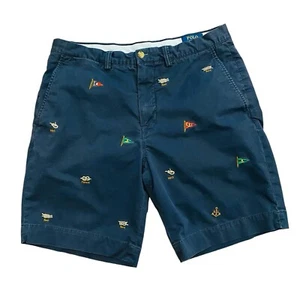 Polo Ralph Lauren pantaloncino chino uomo Bedford Reef nautico elasticizzato tutto blu navy 32 - Foto 1 di 11