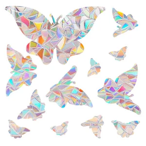 Anti-Collision Window Decal for Birds Butterfly Bird Static Window Clings Set - Picture 1 of 10