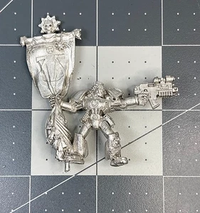 Limited Edition 40K ULTRAMARINES COMPANY STANDARD BEARER banner GW Skulz AQ25 - Picture 1 of 2
